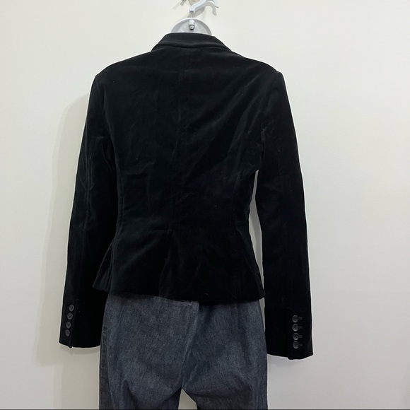 Black Velour Blazer Jacket by Express is NWT. Size 4 - Picture 8 of 12